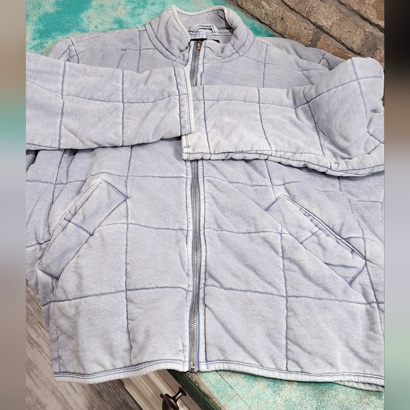 Forever 21 Light Blue Quilted Jacket, Small, EUC. - Picture 2 of 8